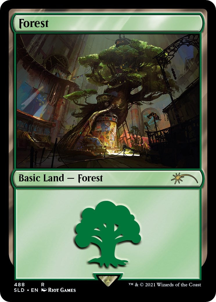 Forest Secret Lair x Arcane Lands (488) [SLD]