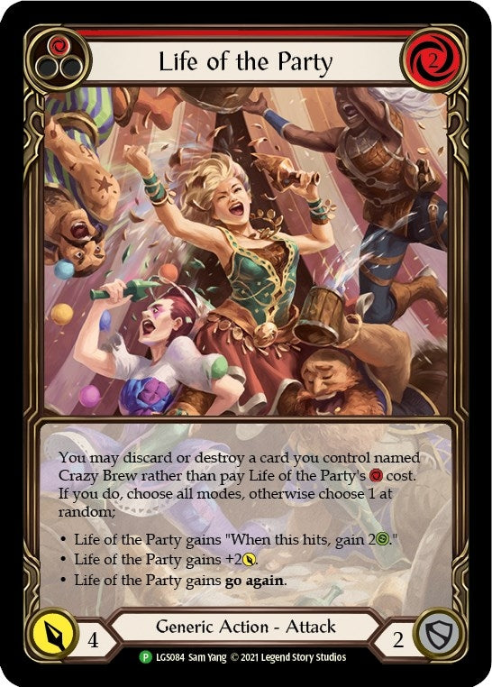 Image for Life of the Party (Red) [Flesh and Blood: Promo Cards]