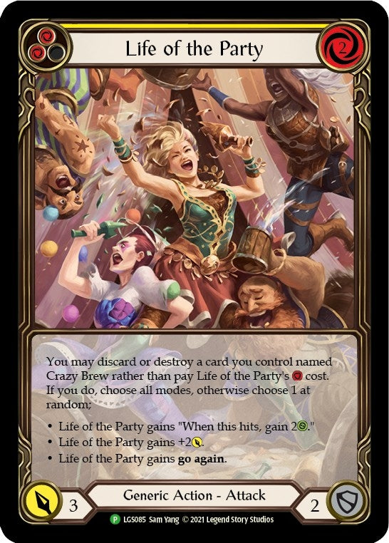 Image for Life of the Party (Yellow) [Flesh and Blood: Promo Cards]