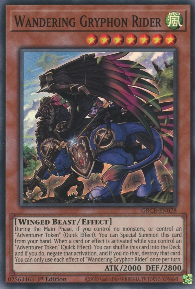 Wandering Gryphon Rider (GRCR-EN028) [GRCR]