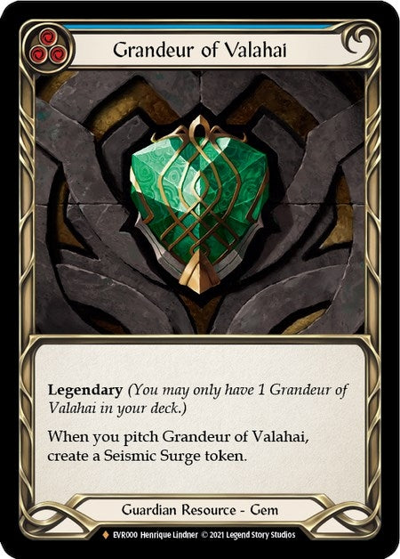 Grandeur of Valahai [EVR000] (Everfest)  1st Edition Cold Foil