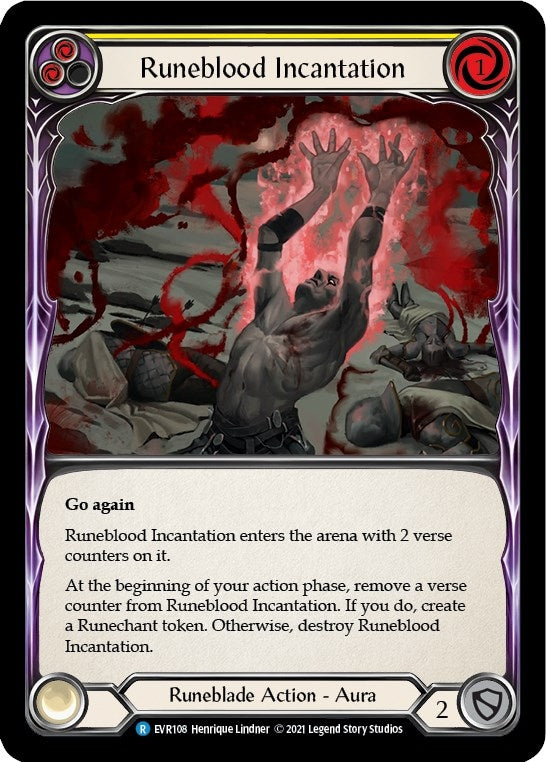 Image for Runeblood Incantation (Yellow) [Everfest]
