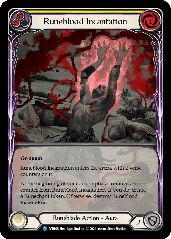Image for Runeblood Incantation (Yellow) (Extended Art) [Everfest]