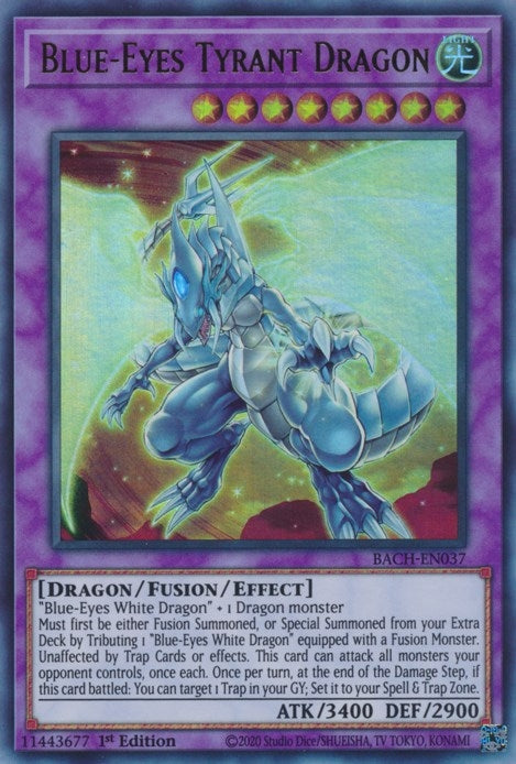 Blue Eyes Tyrant Dragon (BACH-EN037) [BACH]