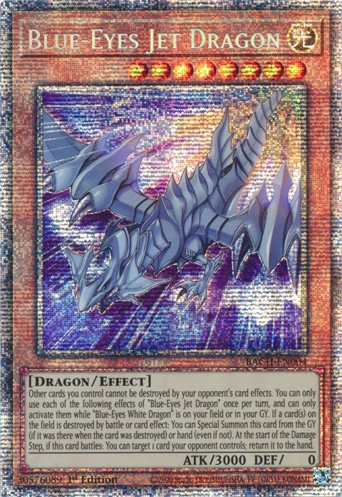 Blue Eyes Jet Dragon Starlight Rare (BACH-EN004) [BACH]
