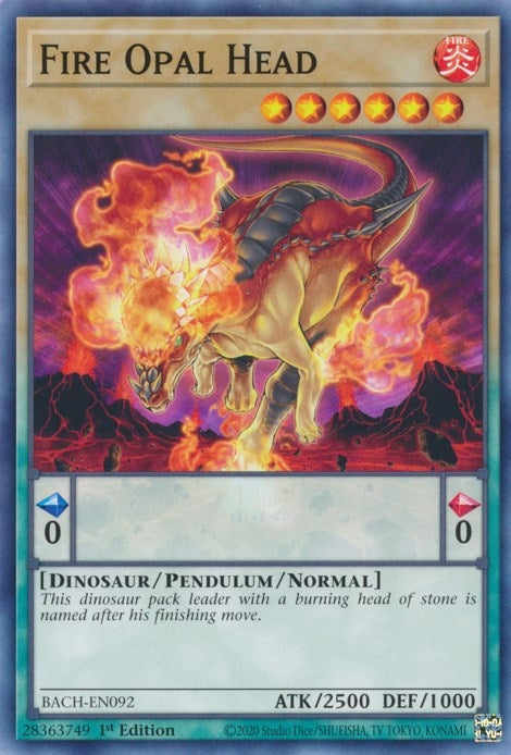 Fire Opal Head [BACH-EN092] Common