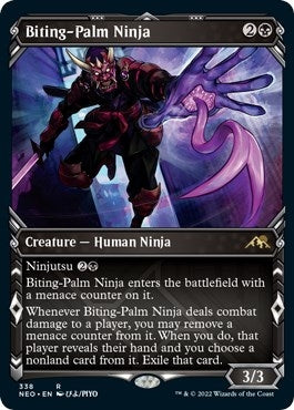 Biting-Palm Ninja (Showcase Ninja) [Kamigawa: Neon Dynasty]