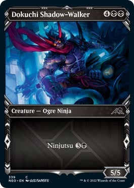 Dokuchi Shadow-Walker (Showcase Ninja) [Kamigawa: Neon Dynasty]