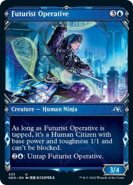 Futurist Operative (Showcase Ninja) [Kamigawa: Neon Dynasty]