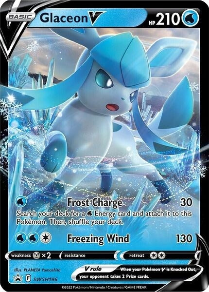 Glaceon V - SWSH196 (SWSH196) (SWSH: Sword & Shield Promo Cards)