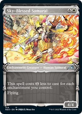 Sky-Blessed Samurai (Showcase Samurai) [Kamigawa: Neon Dynasty]