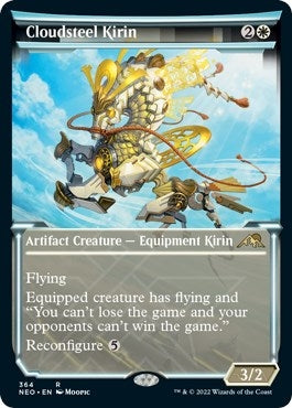 Cloudsteel Kirin (Showcase Soft Glow) [Kamigawa: Neon Dynasty]