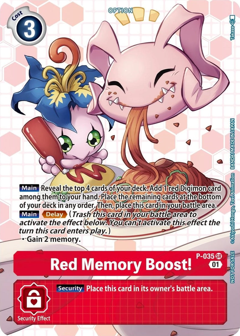 Image for Red Memory Boost! - P-035 (Next Adventure Box Promotion Pack) [Digimon Promotion Cards]