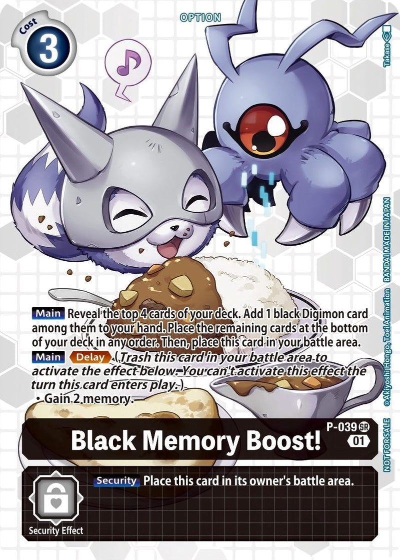 Image for Black Memory Boost! - P-039 (Next Adventure Box Promotion Pack) [Digimon Promotion Cards]
