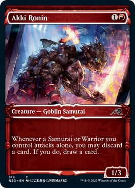 Akki Ronin (Showcase Samurai) [Kamigawa: Neon Dynasty]