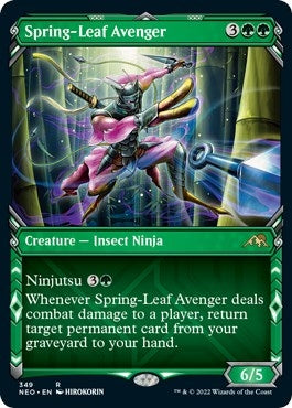 Spring-Leaf Avenger (Showcase Ninja) [Kamigawa: Neon Dynasty]