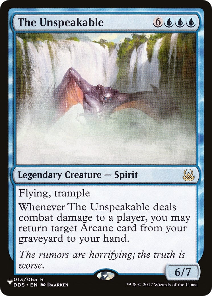 The Unspeakable (13) [LIST]