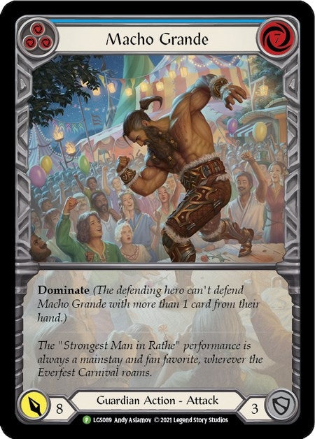 Image for Macho Grande (Blue) [Flesh and Blood: Promo Cards]
