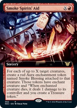 Smoke Spirits' Aid (Extended Art) [Kamigawa: Neon Dynasty Commander]