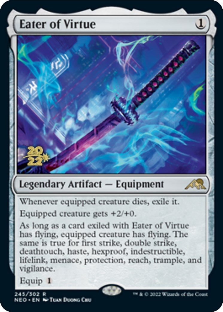 Eater of Virtue [Kamigawa: Neon Dynasty Prerelease Promos]