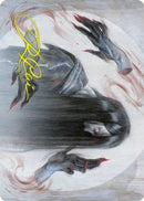 Clawing Torment Art Card (Gold-Stamped Signature) [Kamigawa: Neon Dynasty Art Series]
