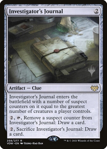 Investigator's Journal (Promo Pack) [Innistrad: Crimson Vow Promos]