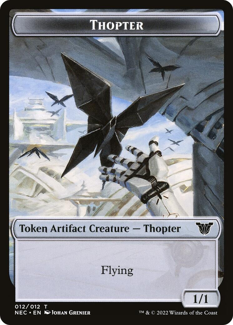 Thopter Spirit Double sided Token [NEC]