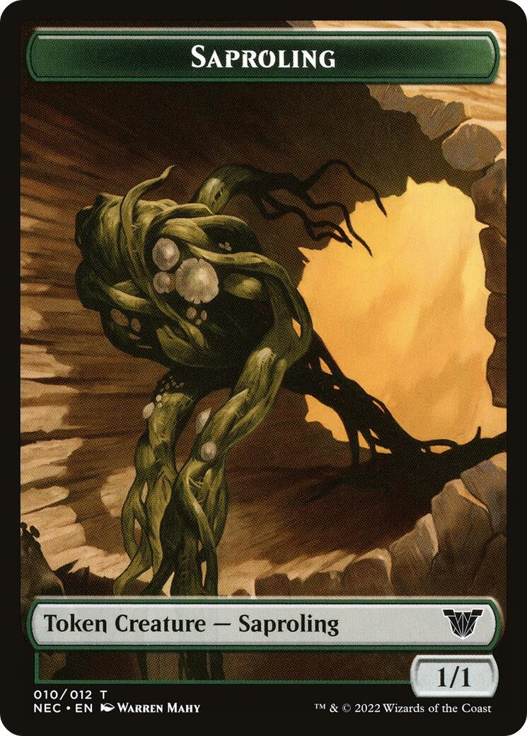 Saproling Spirit Double sided Token [NEC]