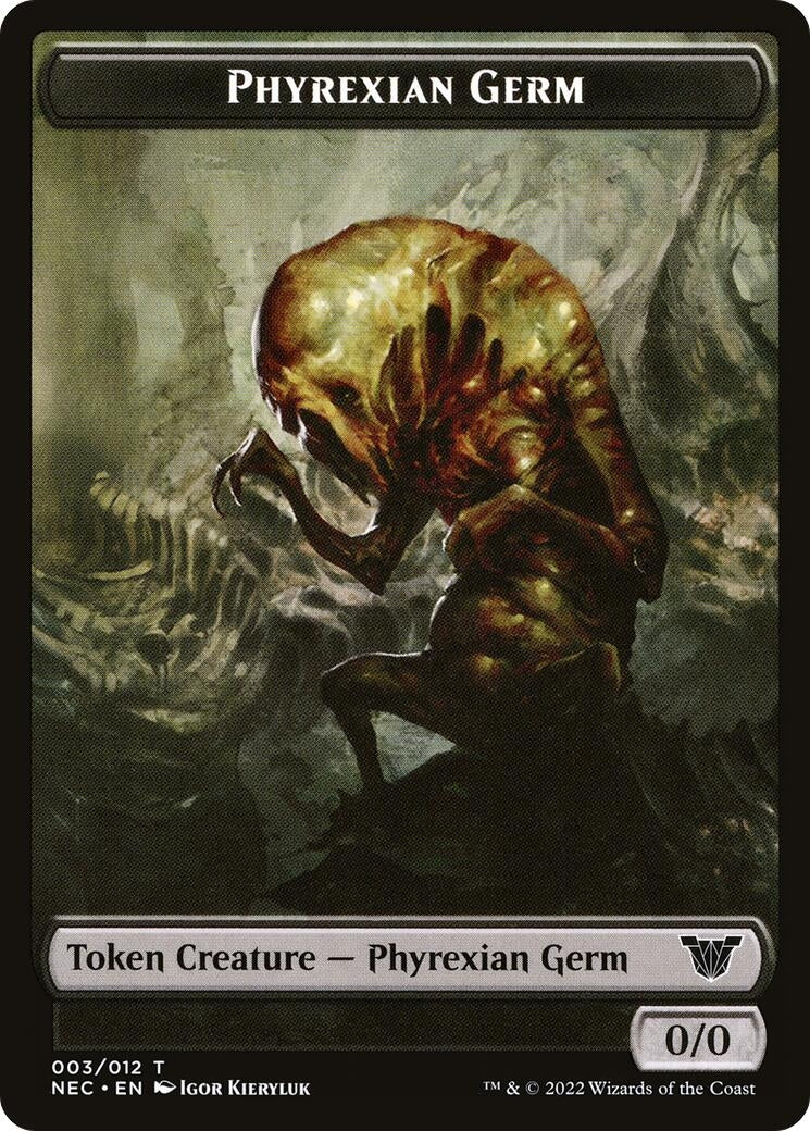 Phyrexian Germ Spirit Double sided Token [NEC]