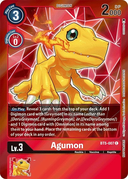 Image for Agumon (Event Pack 2) [Battle of Omni]