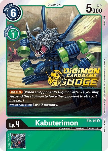 Image for Kabuterimon - ST4-08 (Judge Pack 1) [Starter Deck 04: Giga Green]