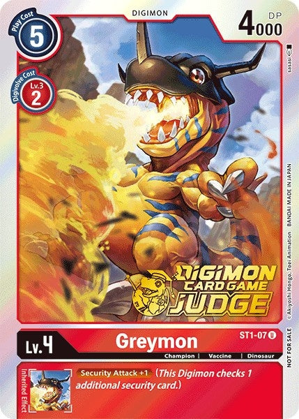 Image for Greymon (Judge Pack 1) [Starter Deck 01: Gaia Red]