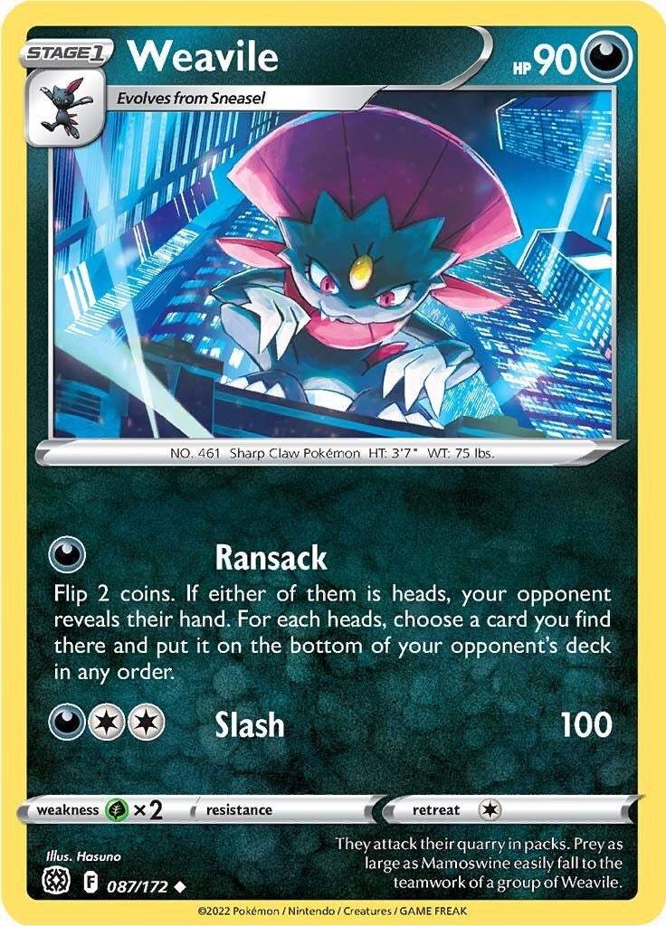Weavile (087/172) [SWSH09]