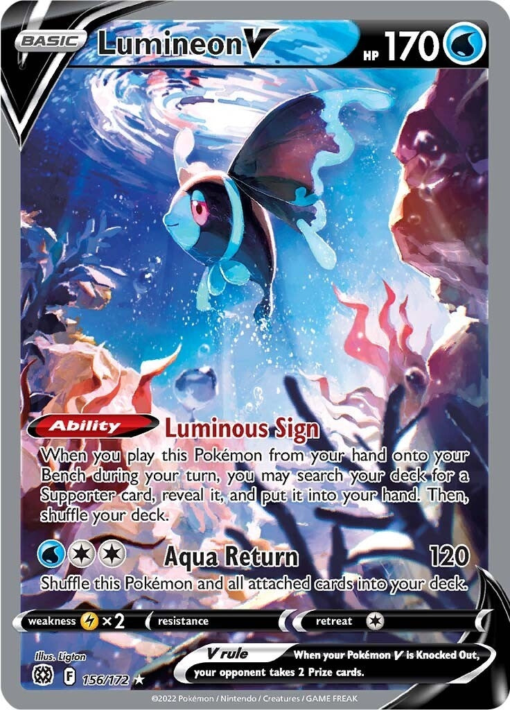 Lumineon V Alternate Full Art (156/172) [SWSH09]