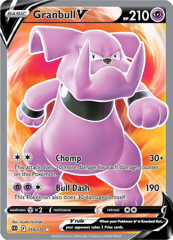 Granbull V (Full Art) (159/172) (SWSH09: Brilliant Stars)