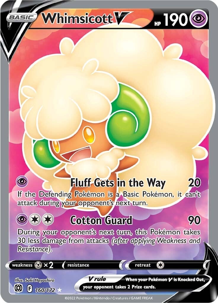 Whimsicott V Full Art (160/172) [SWSH09]