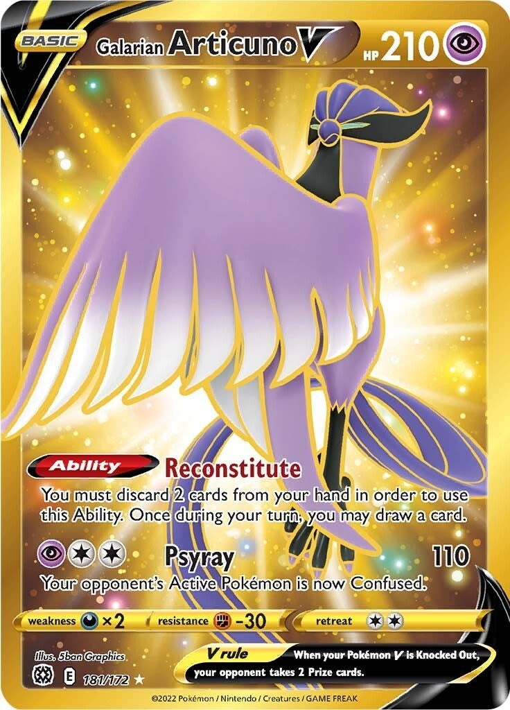 Galarian Articuno V Secret (181/172) [SWSH09]