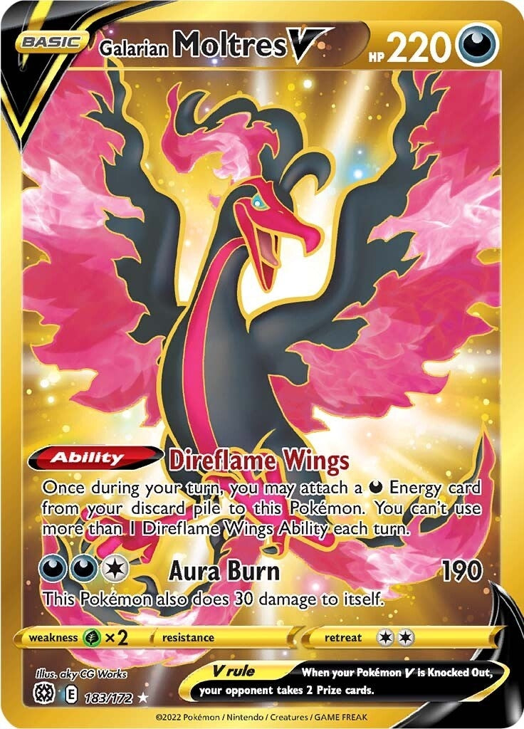 Galarian Moltres V Secret (183/172) [SWSH09]