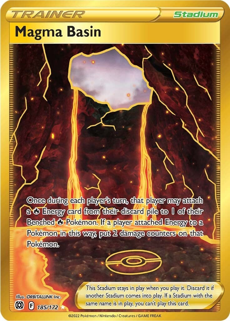 Magma Basin (Secret) (185/172) (SWSH09: Brilliant Stars)