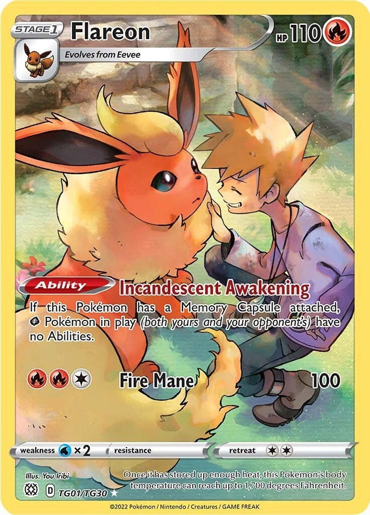 Flareon (TG01/TG30) (SWSH09: Brilliant Stars Trainer Gallery)