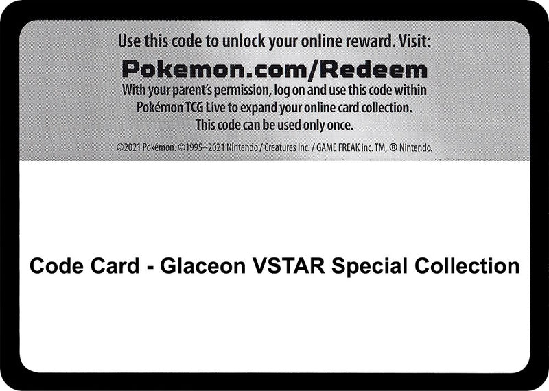 Code Card Glaceon VSTAR Special Collection [SWSH09]