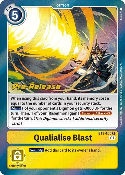 Image for Qualialise Blast [Next Adventure Pre-Release Cards]