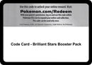 Code Card Brilliant Stars Booster Pack [SWSH09]