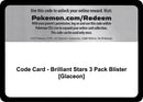 Code Card Brilliant Stars 3 Pack Blister Glaceon [SWSH09]