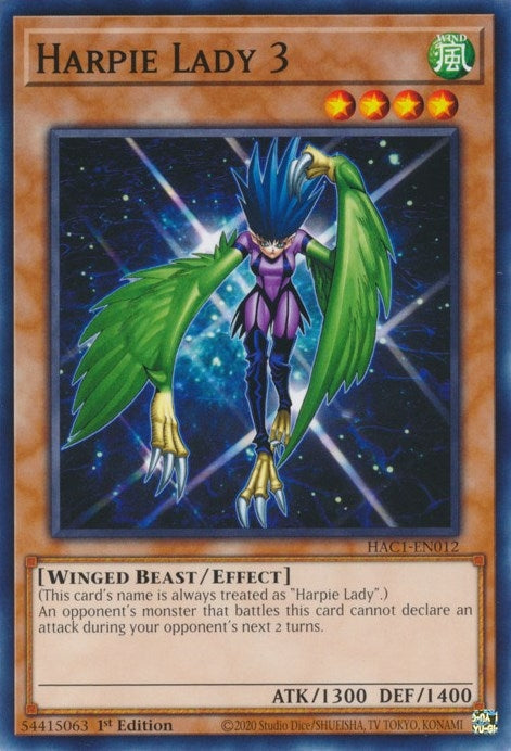 Harpie Lady 3 (HAC1-EN012) [HAC1]