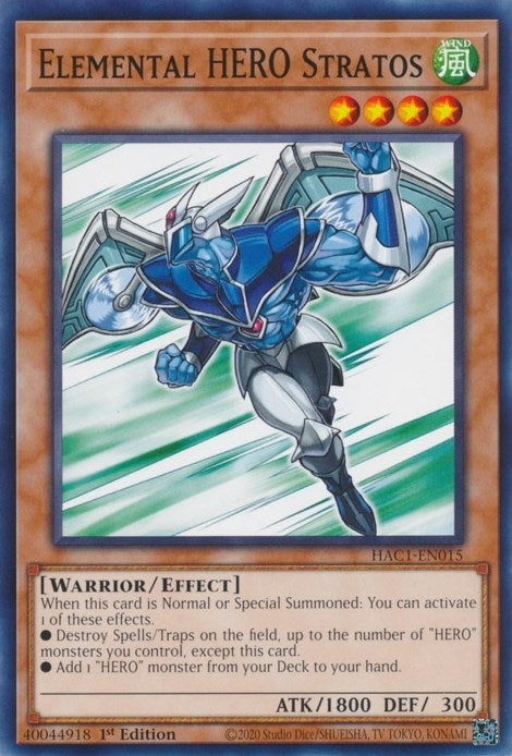 Elemental HERO Stratos (HAC1-EN015) [HAC1]