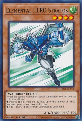 Elemental HERO Stratos (HAC1-EN015) [HAC1]