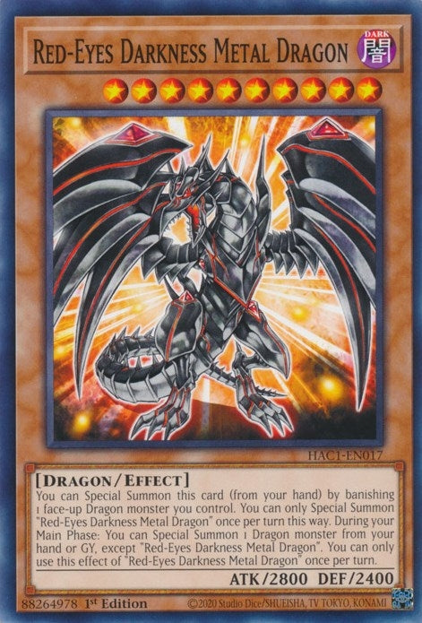 Red Eyes Darkness Metal Dragon (HAC1-EN017) [HAC1]