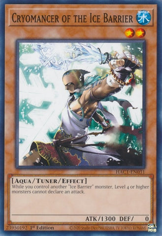 Cryomancer of the Ice Barrier (HAC1-EN031) [HAC1]