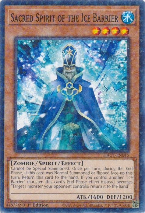 Sacred Spirit of the Ice Barrier Duel Terminal (HAC1-EN045) [HAC1]